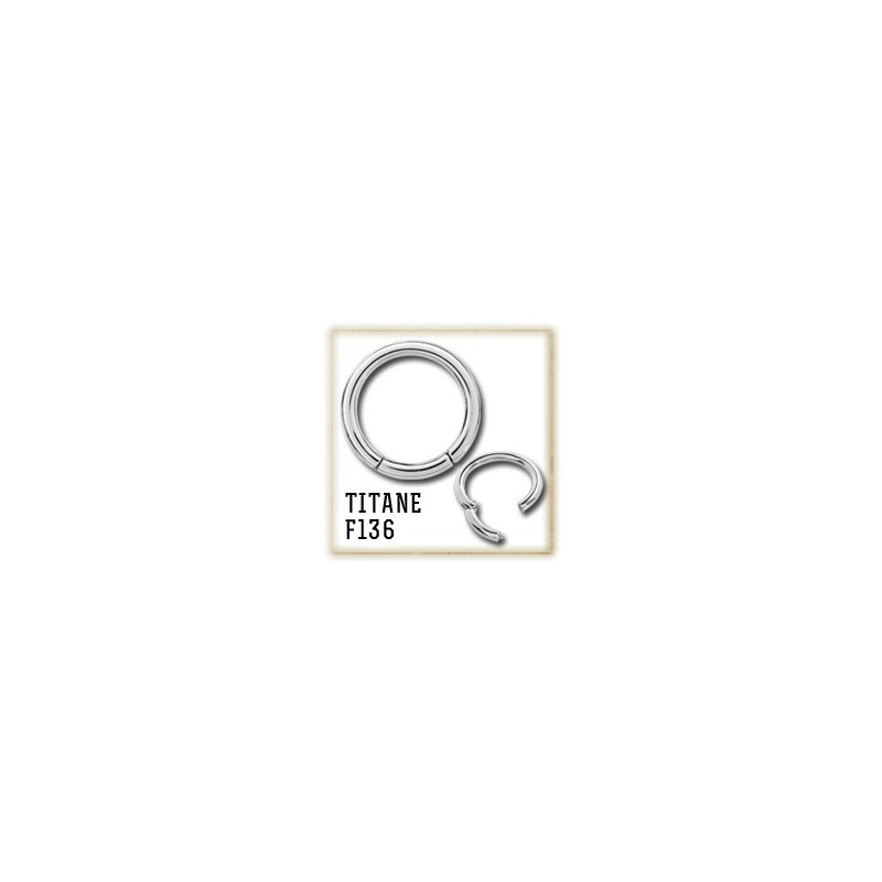 Anneau Clicker Titane G23