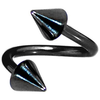 Twist Black Acier avec Cônes