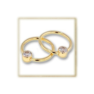 Anneau BCR Gold Strass