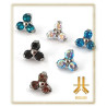 Pétale Trinity Titane F136 interne Swarovski