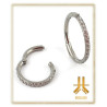 Anneau Clicker Serti Strass Swarovski