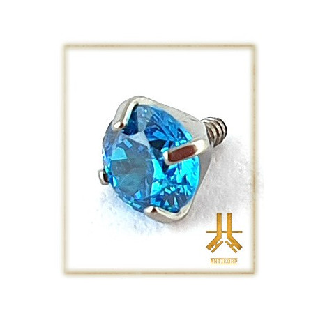 Pétale Trinity Titane F136 interne Swarovski