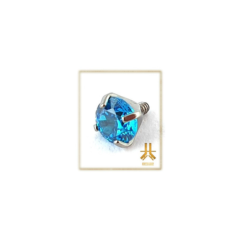 Pétale Trinity Titane F136 interne Swarovski