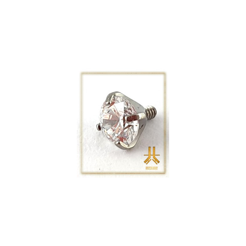 Pétale Trinity Titane F136 interne Swarovski