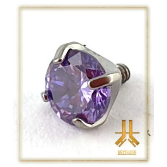 Pétale Trinity Titane F136 interne Swarovski