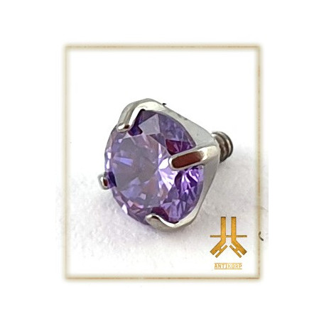 Pétale Trinity Titane F136 interne Swarovski