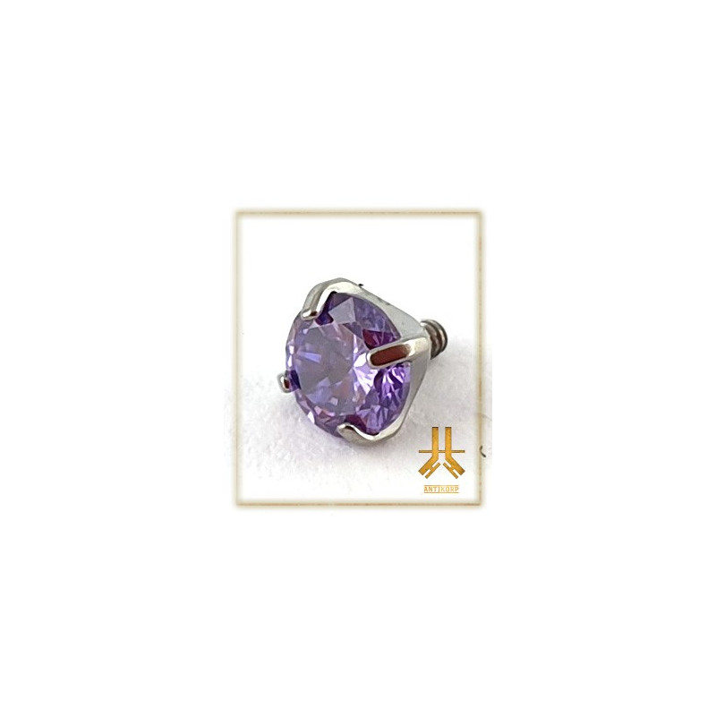 Pétale Trinity Titane F136 interne Swarovski