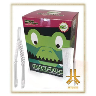 Pinces Crocos Rondes Snaptile Stériles x100