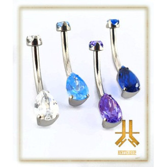 Nombril Titane Interne Strass