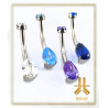 Nombril Titane Interne Strass