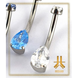 Nombril Titane Interne Strass
