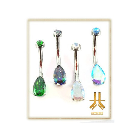 Nombril Titane Interne Strass