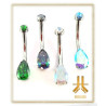 Nombril Titane Interne Strass