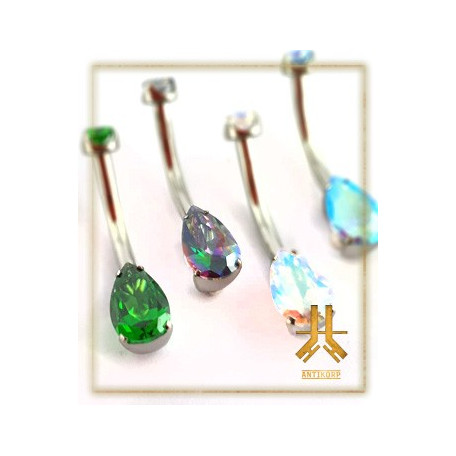 Nombril Titane Interne Strass