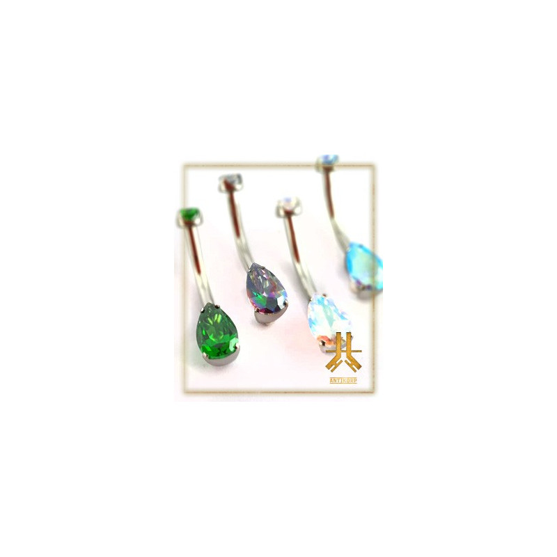 Nombril Titane Interne Strass