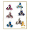 Pétale Trinity Titane F136 interne Swarovski