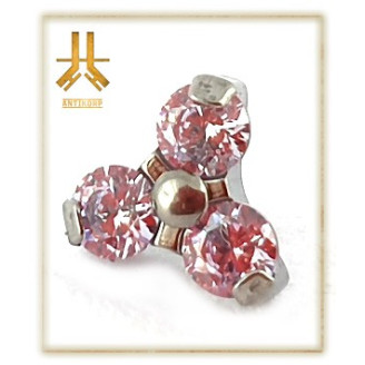 Pétale Trinity Titane F136 interne Swarovski