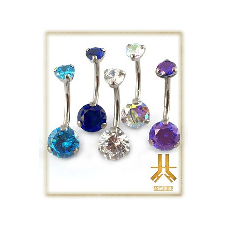 Nombril Titane Interne Strass