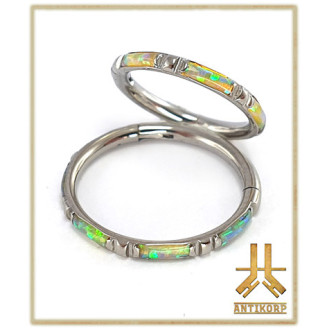 Anneau Clicker Serti Strass Swarovski