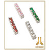 Tête Baguette 5 Strass Titane Interne 8mm