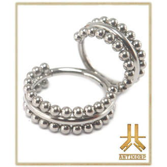 Anneau Clicker 3 Strass Pics