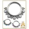 Anneau Clicker Titane Alter Bead Strass