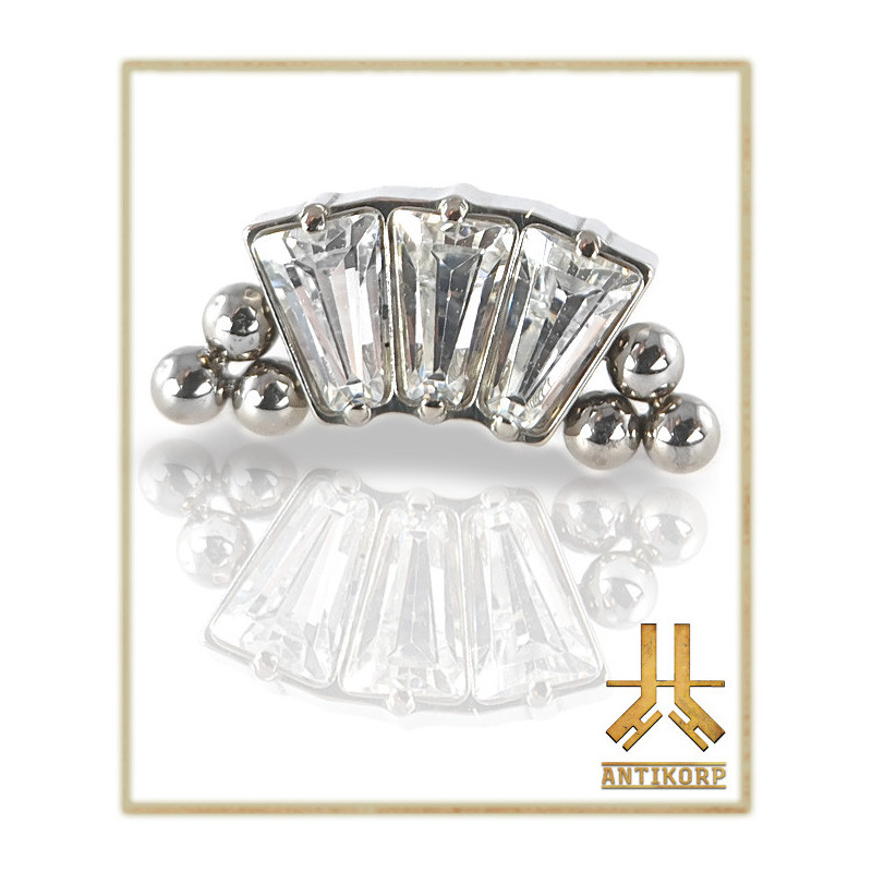 Embout Titane F136 Beaded SquareCut