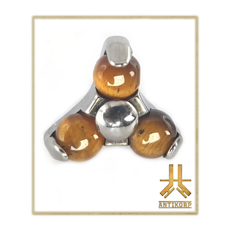 Pétale Trinity Titane F136 interne Swarovski