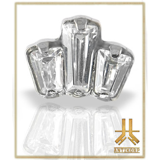 Pétale Trinity Titane F136 interne Swarovski