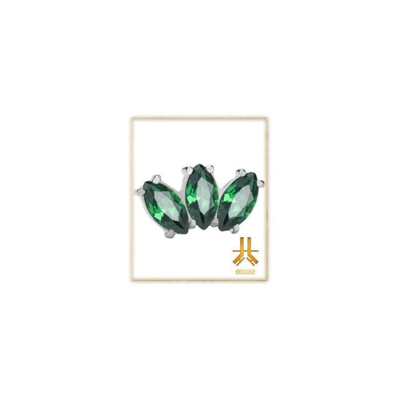 Pétale Trinity Titane F136 interne Swarovski