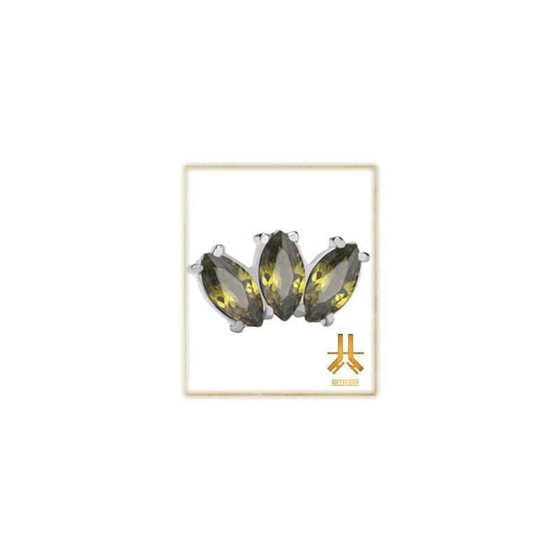 Pétale Trinity Titane F136 interne Swarovski