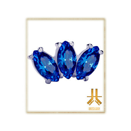Pétale Trinity Titane F136 interne Swarovski