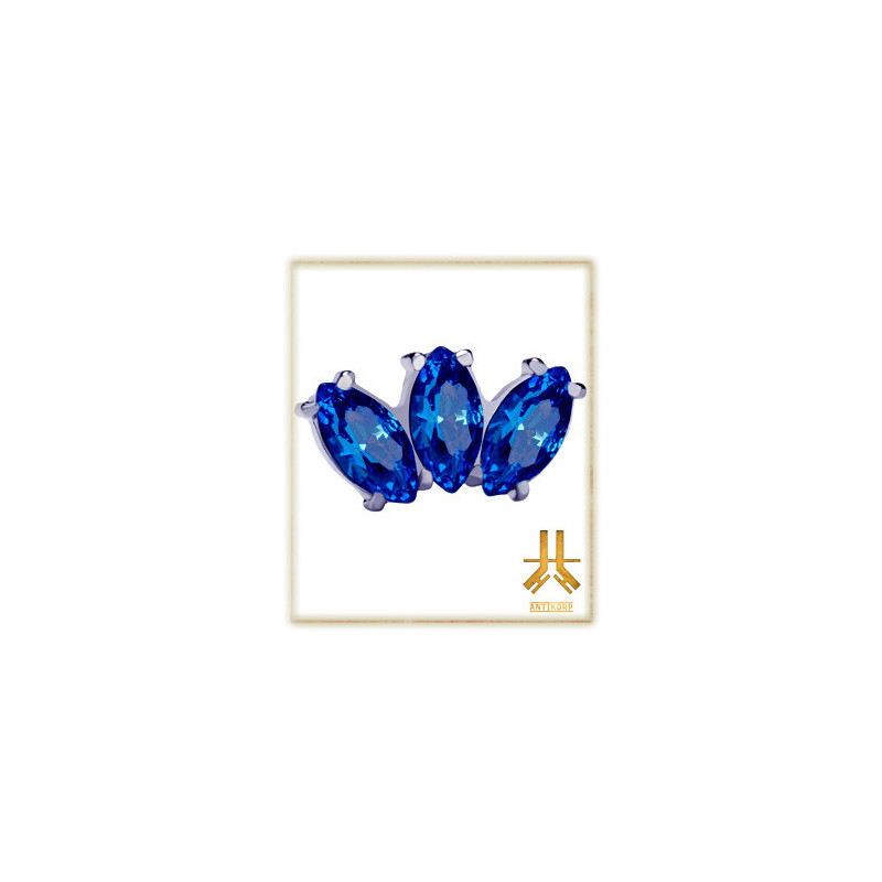 Pétale Trinity Titane F136 interne Swarovski