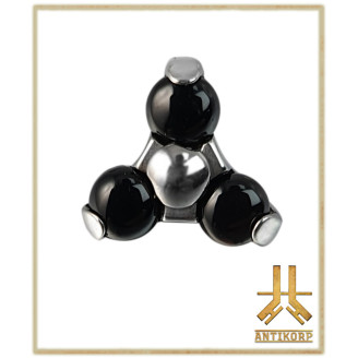 Pétale Trinity Titane F136 interne Swarovski