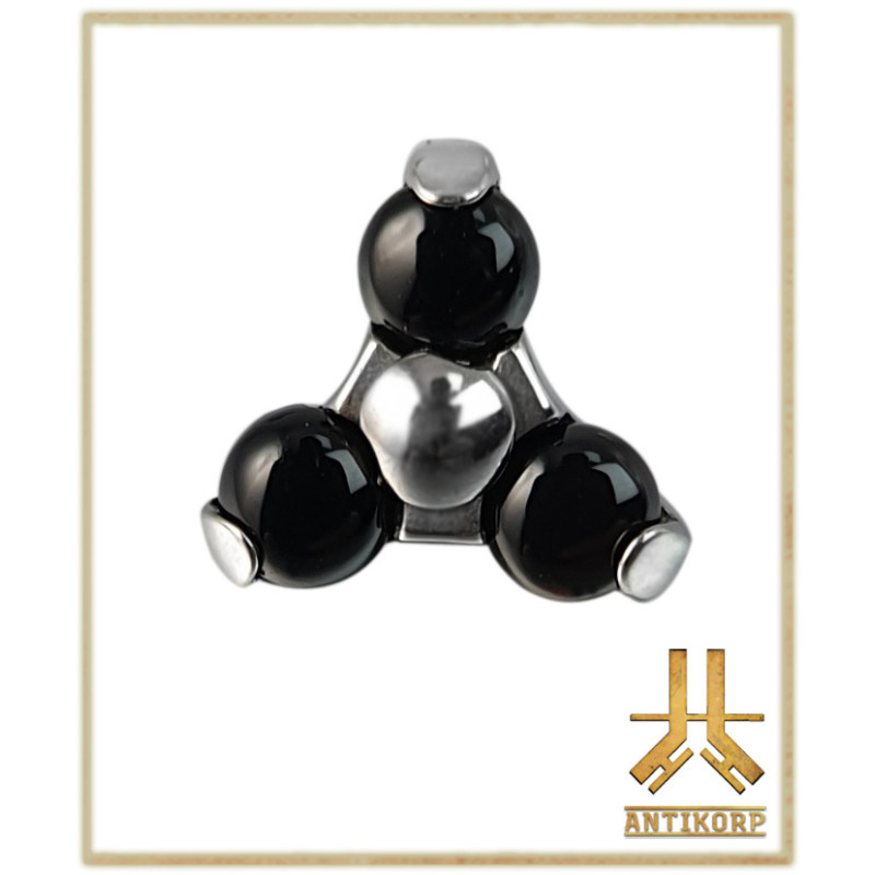 Pétale Trinity Titane F136 interne Swarovski