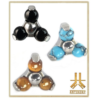 Pétale Trinity Titane F136 interne Swarovski