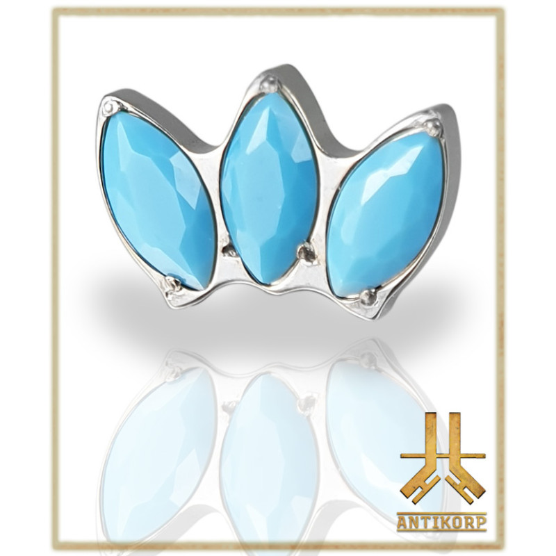 Pétale Trinity Titane F136 interne Swarovski