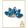 Pétale Trinity Titane F136 interne Swarovski