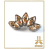 Pétale Trinity Titane F136 interne Swarovski