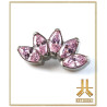 Pétale Trinity Titane F136 interne Swarovski