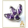 Pétale Trinity Titane F136 interne Swarovski