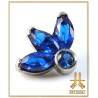 Pétale Trinity Titane F136 interne Swarovski