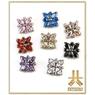 Pétale Trinity Titane F136 interne Swarovski