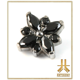 Pétale Trinity Titane F136 interne Swarovski