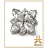 Pétale Trinity Titane F136 interne Swarovski