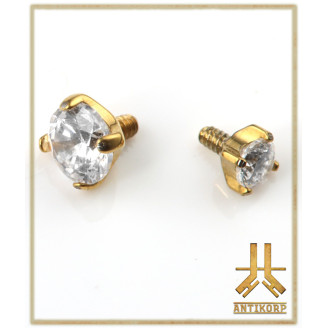 Pétale Trinity Titane F136 interne Swarovski