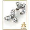 Pétale Trinity Titane F136 interne Swarovski