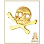 Embout Titane F136 PVD Gold Skull v2