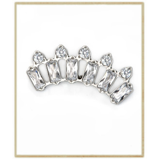 Pétale Trinity Titane F136 interne Swarovski