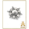 Triple Cabochon Titane Opale Strass